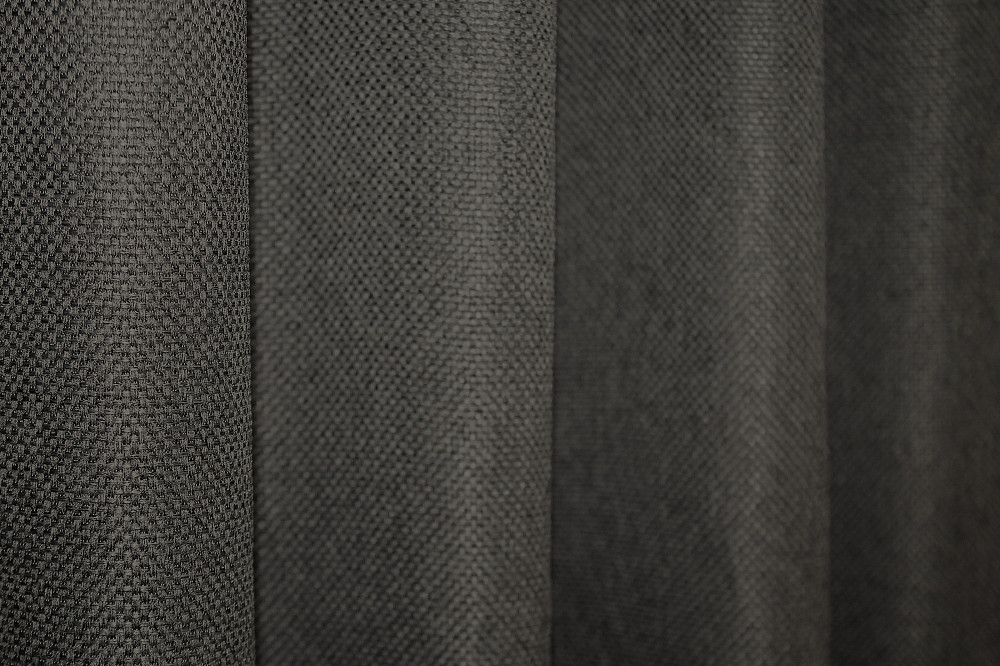 Шторная ткань лен-блэкаут высота 2,8м цвет серый 1220ш Киев - изображение 2