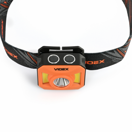 Ліхтарик LED налобний 400Lm 5000К VLF-H085-OR Videx Житомир