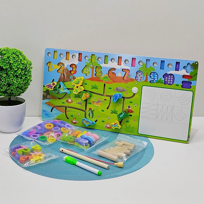 Дерев'яна іграшка Tree Toys Шлях додому магнітна рибалка дошка для малювання (MD 0825) Чернігів - фото 1