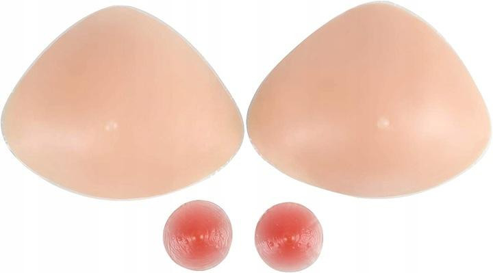 Реалістичні силіконові груди IVITA розмір L / С / 34C / 36B / 38A 16.5*14.5*4см Луцьк - фото 2