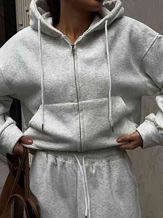 Жіночий стильний повсякденний костюм-двійка, якісна тринитка петля 46/48 Одеса