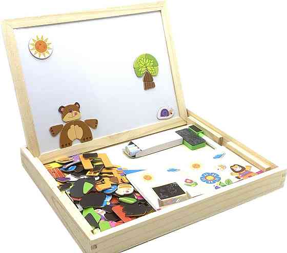 Дерев'яна іграшка Tree Toys Маленький фантазер із магнітною мозаїкою (MD 2083 D) Чернігів