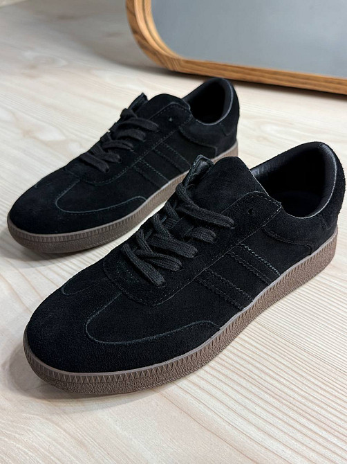 Кеды женские Hengji 8009-12 samba замшевые черные, 40, 25,5 см Киев - изображение 1