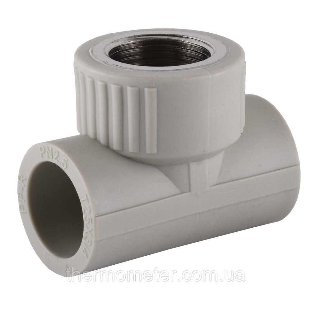 Тройник внутренняя резьба Vsplast PPR 20х1/2'' ** 1015 Киев - изображение 1