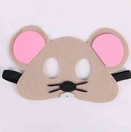 Детская маска на лицо Мышка one size бежево-розовый Киев