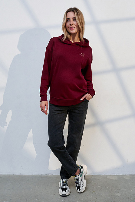 Джинси для вагітних Mom Fit для майбутніх мам з регульованим поясом XL (50) Leyton Юла Мама сіро-чорний Кривий Ріг - фото 8