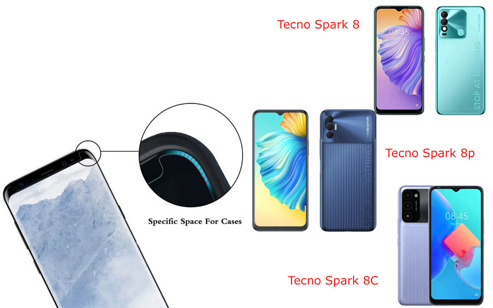Захисне скло HyperGlass Pro для Tecno Spark 8, Spark 8p, Spark 8C – максимальна чутливість та захист Київ - фото 3