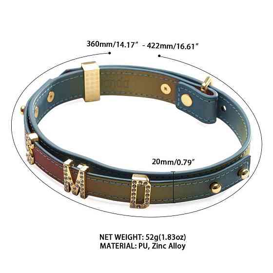 Нашийник LOCKINK Multi-color DIY Alphabet Collar Sex Aura Київ