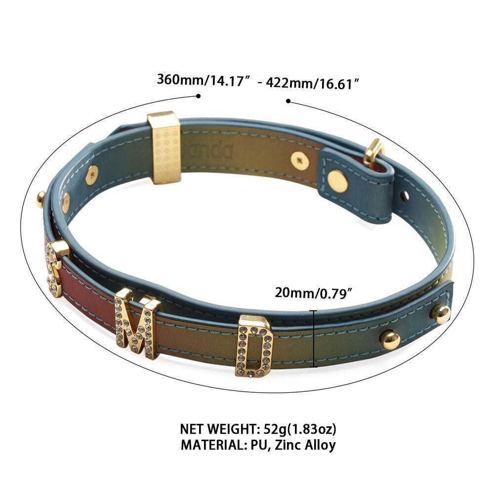 Нашийник LOCKINK Multi-color DIY Alphabet Collar Sex Aura Київ - фото 5