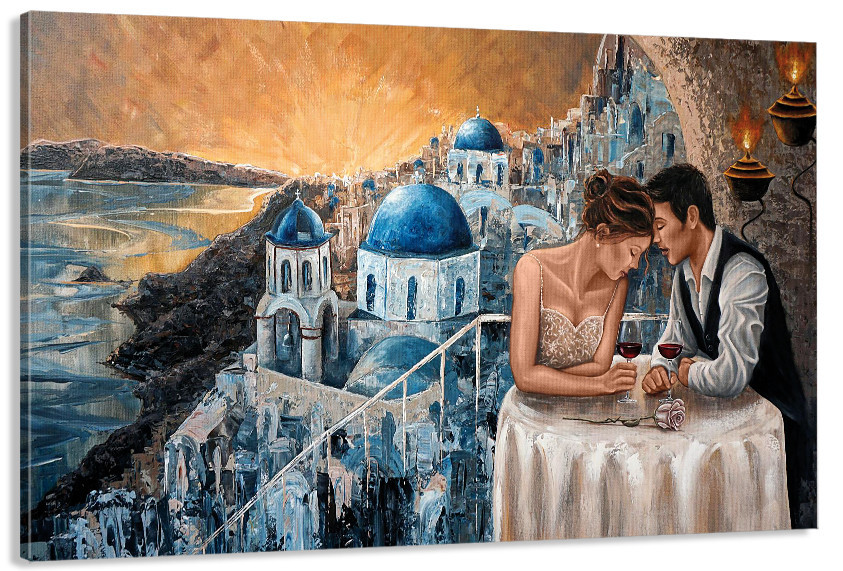 Картина полотно у вітальню / спальню    Закохані     MLP_402 ( 60х30см ) 80х160см Київ - фото 1