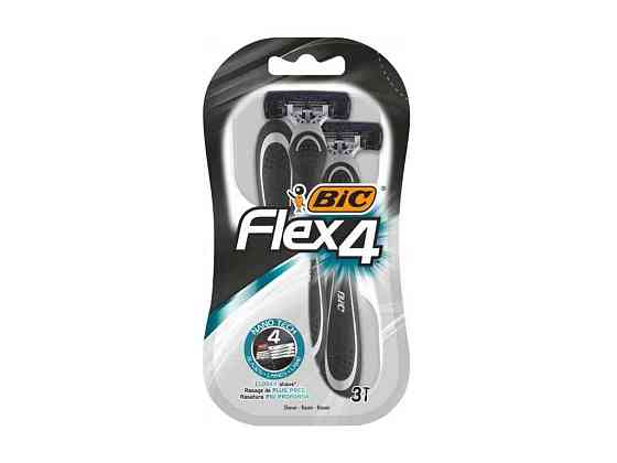 Однор. станок BIC Flex 4 для гоління (3шт.в бл.) ТМ BIC Київ