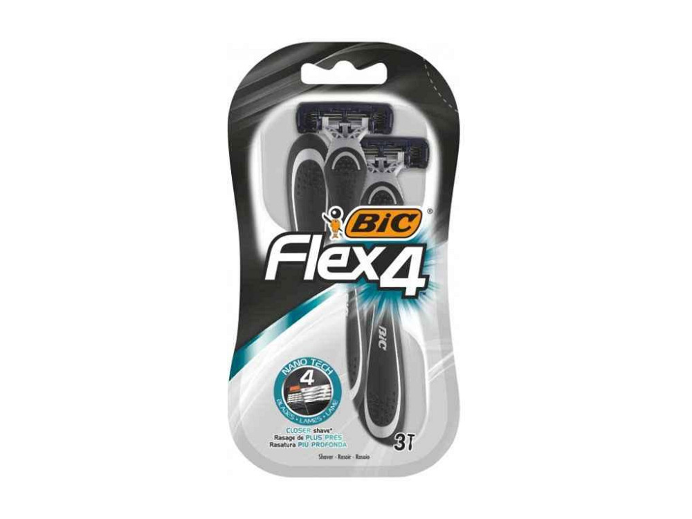 Однор. станок BIC Flex 4 для бритья (3шт.в бл.) ТМ BIC Киев - изображение 1