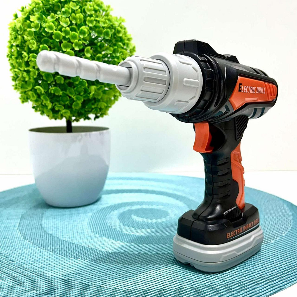 Набір інструментів шуруповерт та окуляри Чорно-оранжевий (778-4) Чернігів - фото 7