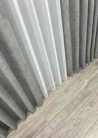 Шторна тканина мікровелюр Petek YL колір сірий 2012ш Київ