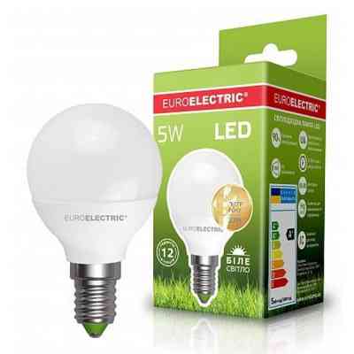 Лампочка EUROELECTRIC LED G45 5W E14 4000K 220V (LED-G45-05144(EE)) Вінниця