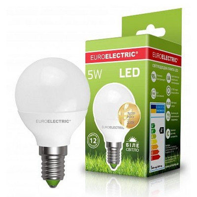 Лампочка EUROELECTRIC LED G45 5W E14 4000K 220V (LED-G45-05144(EE)) Вінниця - фото 2