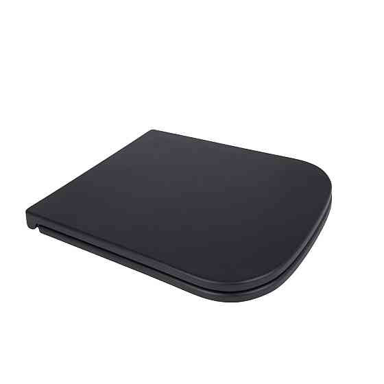 Сидіння для унітаза Qtap Tern 420х340х35 мм, Matt Black, з мікроліфтом, Slim Duroplast, Quick Release QT99HY2322MB Київ