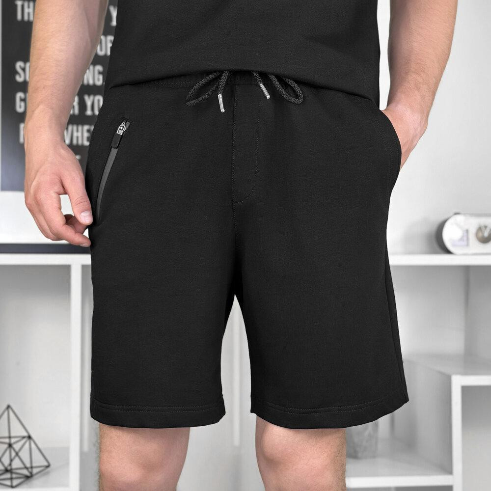 Мужские летние черные шорты Pobedov Griz Киев - изображение 1