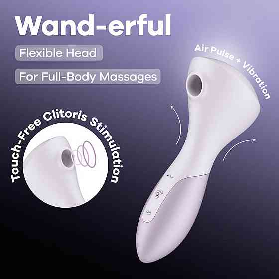 Лавандовый массажер с волнами давления и мощной вибрацией Satisfyer Wand-erful, 16 см Sex Aura Киев