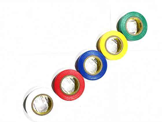 Лента изоляционная 0,15 мм x 17 мм x 15 м цветная Мукачево