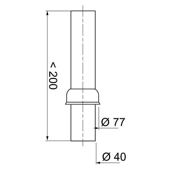 Wirquin Выпуск для сифона Ø40мм WIRQUIN (9549249) Киев