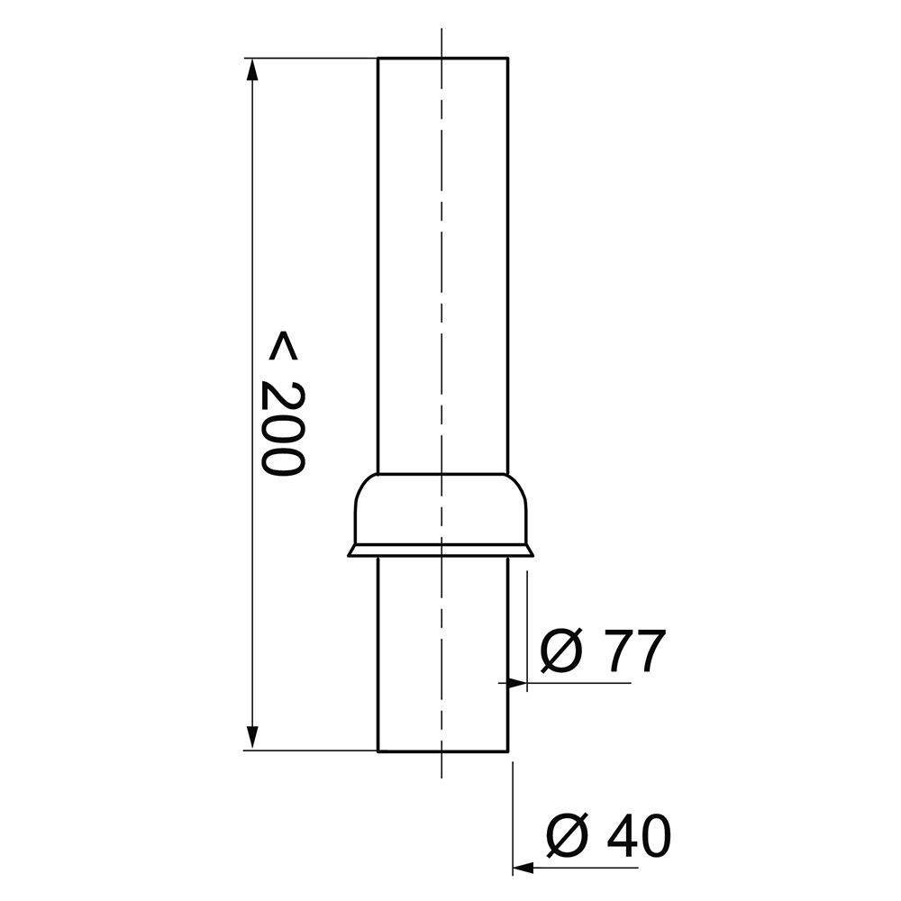 Wirquin Выпуск для сифона Ø40мм WIRQUIN (9549249) Киев - изображение 2