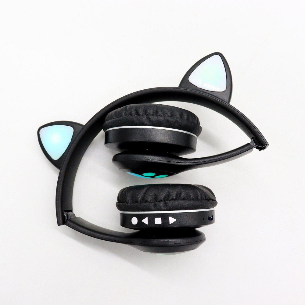 Беспроводные наушники с кошачьми ушками VZV-23M,Чёрные SBR Киев - изображение 8