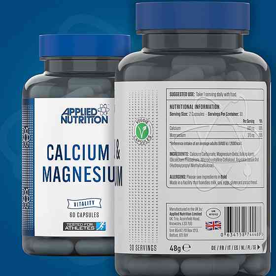 Кальций и магний Applied Nutrition CALCIUM & MAGNESIUM 60 CAPSULES Луцк