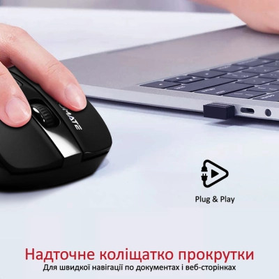 Мышка Promate Cursor Wireless Black (cursor.black) Винница - изображение 4