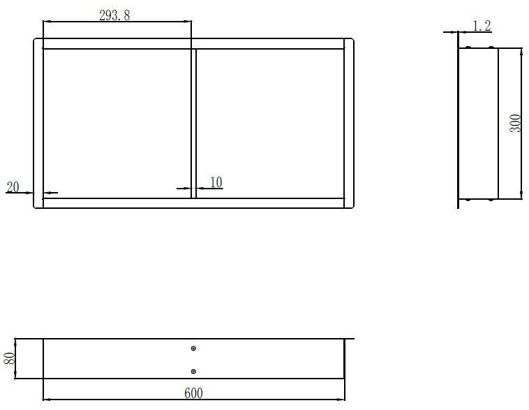 Полка-ниша Mixxus Premium NICHE-0103 из нержавеющей стали SUS304 для ванной комнаты Харьков - изображение 4