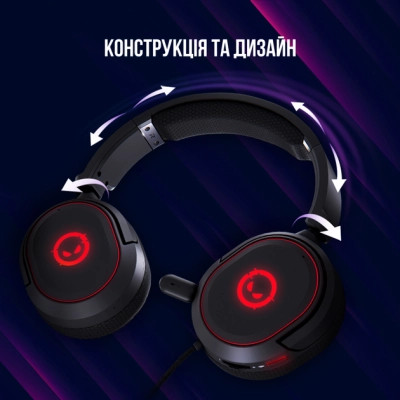 Навушники Lorgar Kaya 460 Gaming RGB USB Black (LRG-GHS460) Вінниця - фото 12