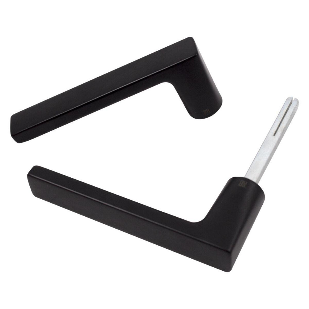 Дверна ручка на розетті Nuda Baar чорний матовий R ф/з Київ - фото 3