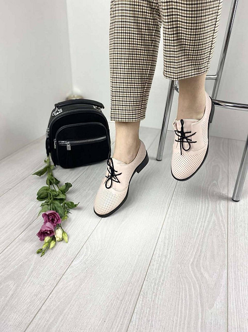 VIKTTORIO Туфлі жіночі VIKTTORIO 222 пудра (весна-літо, шкіра натуральна) (3134) 36р.39р. Коломыя - изображение 3