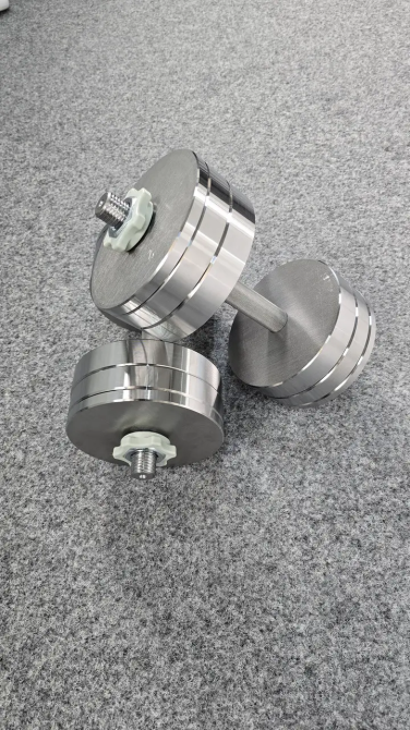 Гантели наборные 2 по 24 кг металлические без покрытия Kachai Zelezo Iron Pro Киев - изображение 1