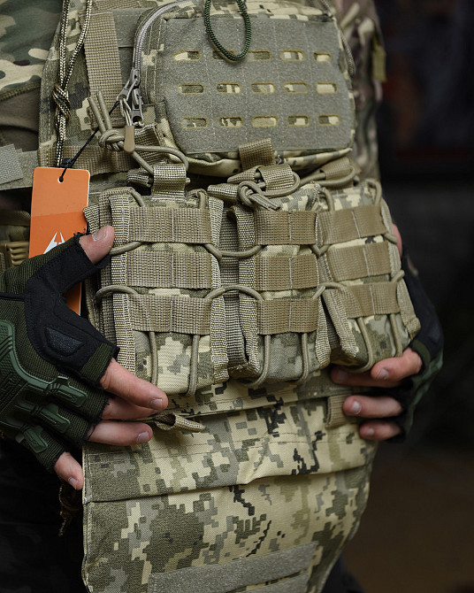 Плитоноска з напашником і підсумками піксель швидке скидання Одеса - фото 7