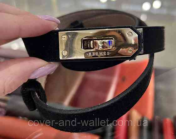 Женский узкий ремень черного цвета ручной работы из итальянской кожи Grande Pelle 20 мм Grande Pelle Киев