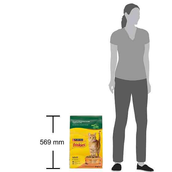 Сухий корм FRISKIES для дорослих котів, з куркою та овочами, 10 кг Київ
