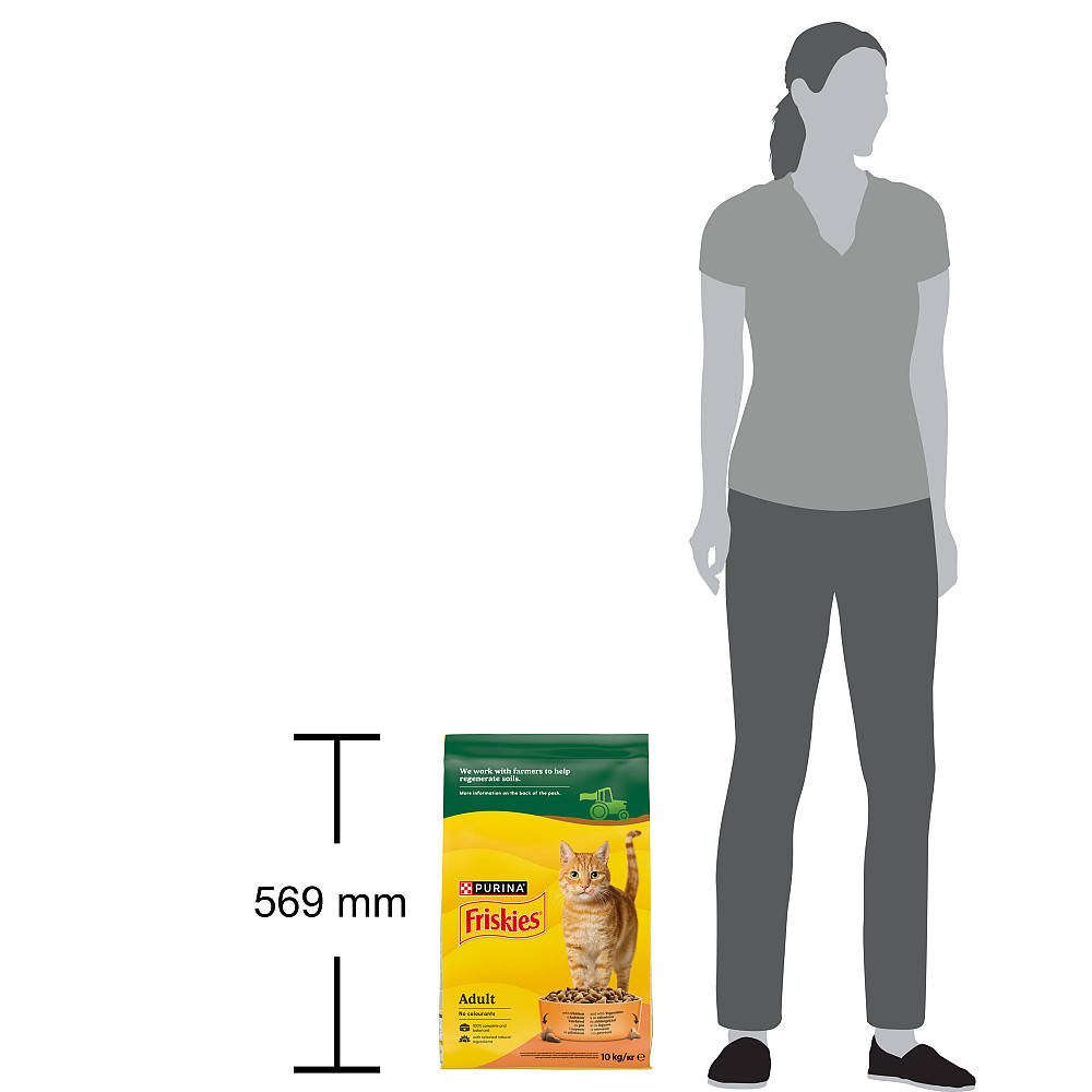 Сухий корм FRISKIES для дорослих котів, з куркою та овочами, 10 кг Київ - фото 5