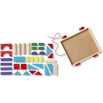 Кубики Melissa&Doug Набор деревянных блоков на тележке (MD14209) Винница - изображение 4