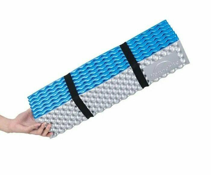 Килимок складний IXPE Naturehike NH19QD008, алюмінієва плівка, 185x56х1,8 см, блакитний Київ - фото 3