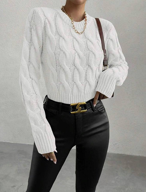 Женский базовый повседневный свитер акрил/шерсть Одесса - изображение 2