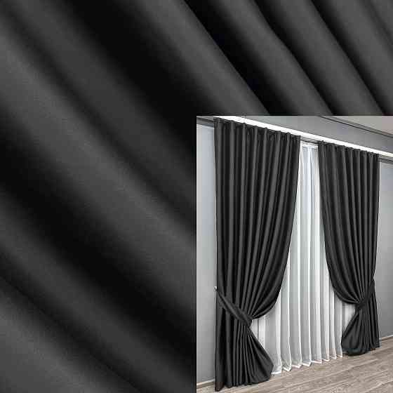 Комплект готовых штор VR-Textil Bagema Rvs № 1895ш Черный 150х270 см 2 шт (33-0948) Киев