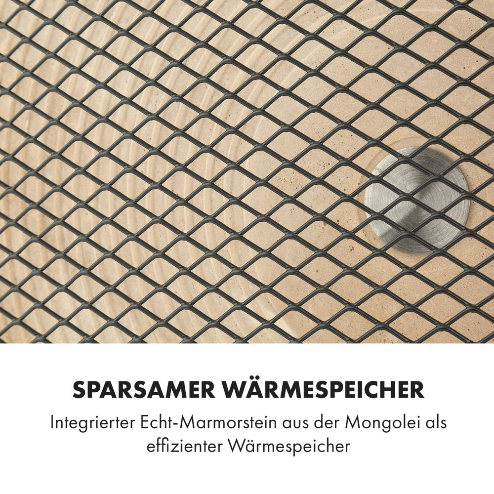 Инфракрасный обогреватель HeatPal Marble Blackline 1300 Вт, накопление тепла, мрамор, алюминий, медь Ровно - изображение 4