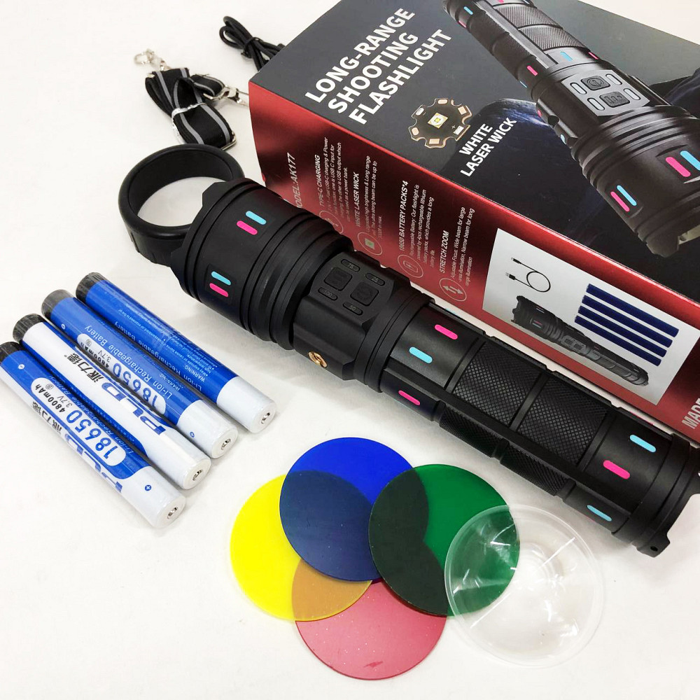 Точечный ручной фонарь AK177, Фонарь для дома с зарядкой от розетки Фирменный ручной JA-95 Львов - изображение 4