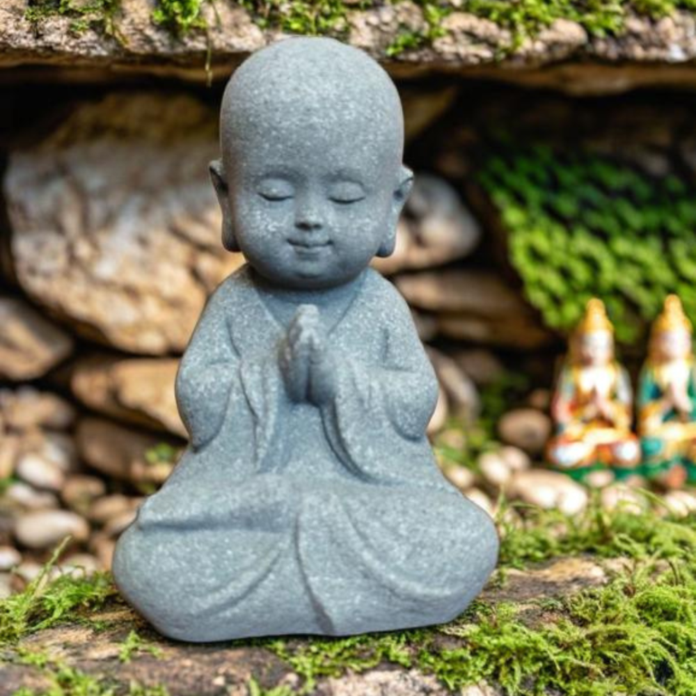 Статуетка Ченець що молиться 10 х 6.5 см из полістоуна. Для міні-саду, флораріуму, акваріуму, тераріуму Одеса - фото 8