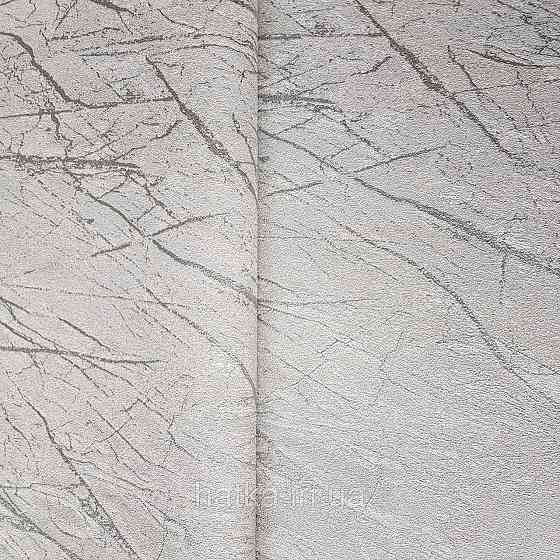 Шпалери вінілові на флізелін Rasch Factory 0.53х10,05 абстракція зріз каменю під мармур сірі сріблясті 428933 Київ