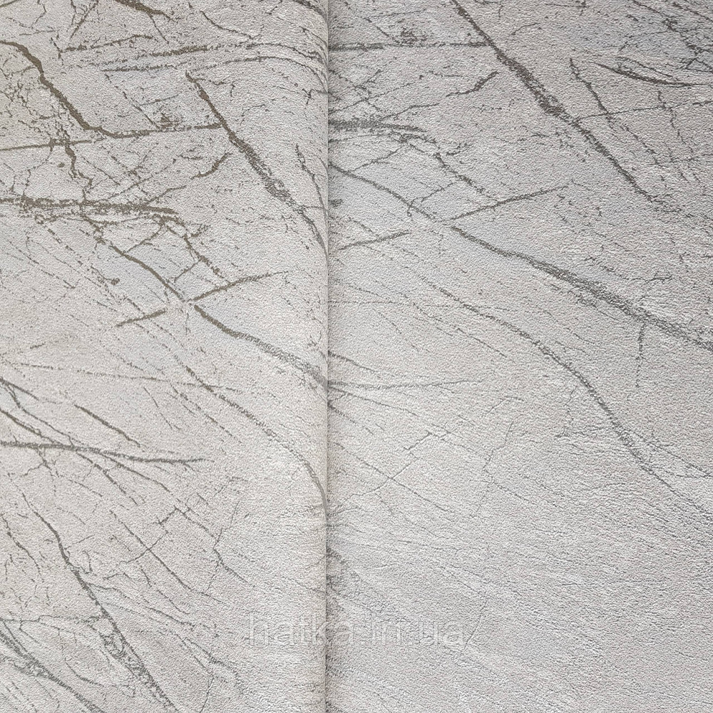 Шпалери вінілові на флізелін Rasch Factory 0.53х10,05 абстракція зріз каменю під мармур сірі сріблясті 428933 Київ - фото 1