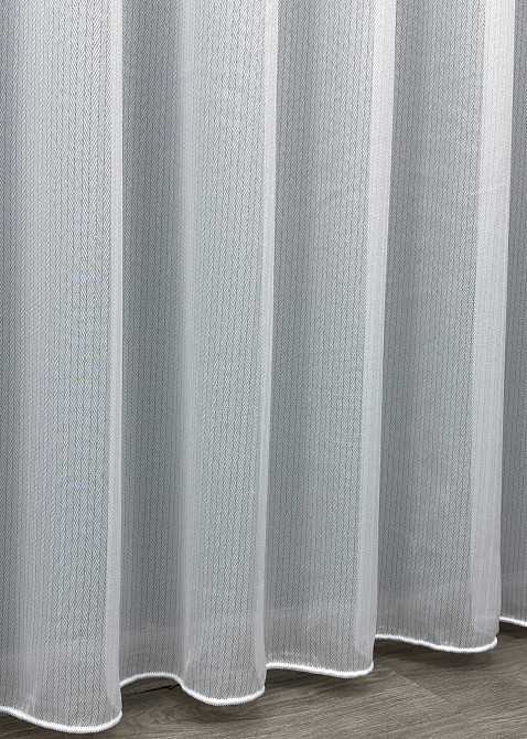 Тюль жакард "Ялинка", Туреччина колір білий 1737т Київ - фото 5