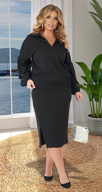 Стильний жіночий костюм великого розміру (50) Київ - фото 3