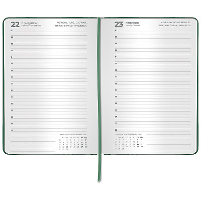 Тижневик Axent датований 2026 Classic Palermo, 145х210, зелений (8843-26-5-A) Вінниця - фото 3